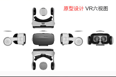 頭戴式自帶耳機一體虛擬現實3D立體數碼VR眼鏡BOX 開啟沉浸式手機娛樂新視界